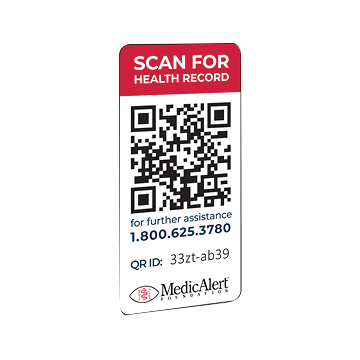 QR Code Medical ID Sticker Kit